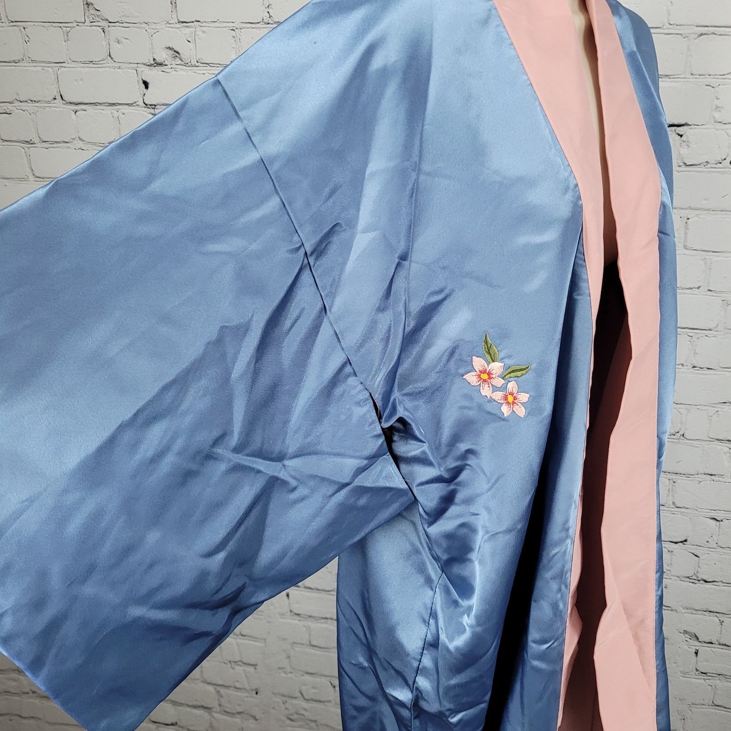 Warner Bros Productions The Last Samurai Blue Cherry Blossom Kimono Robe USA O/S