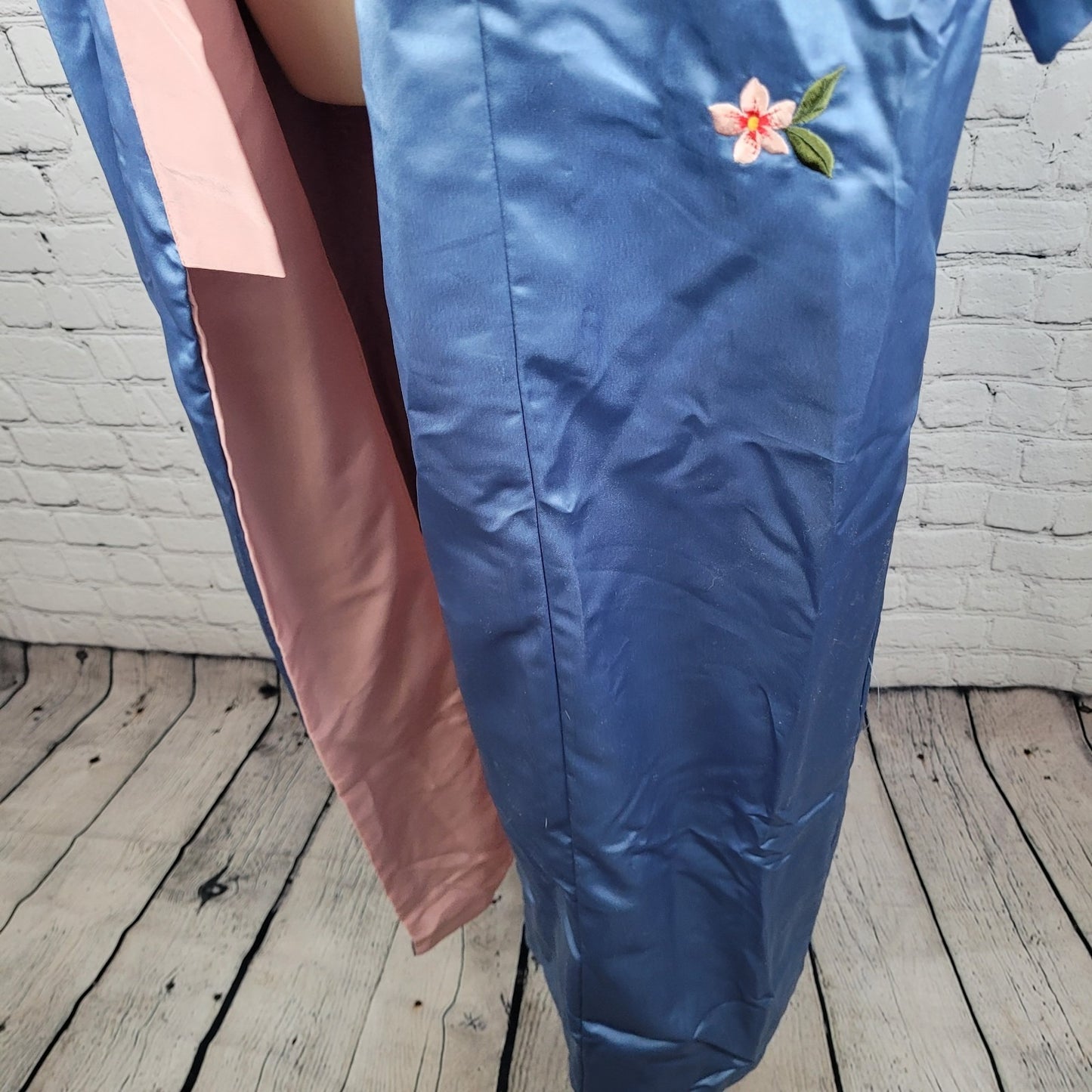 Warner Bros Productions The Last Samurai Blue Cherry Blossom Kimono Robe USA O/S