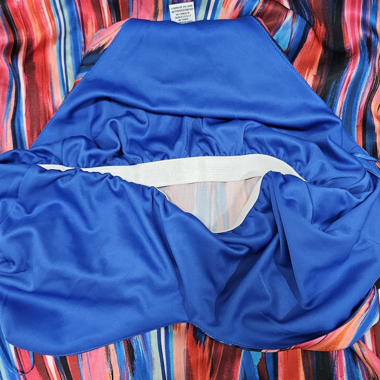 Nicole Miller Multicolor Striped Strappy Racerback Stretch Maxi Dress Large L