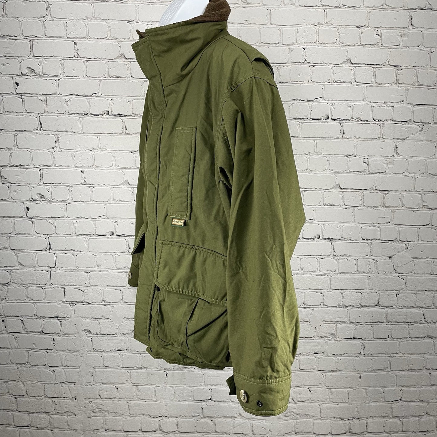 VTG Remington Green Outdoor Insulated Gore Tex Lined Coat USA Made Size Large L