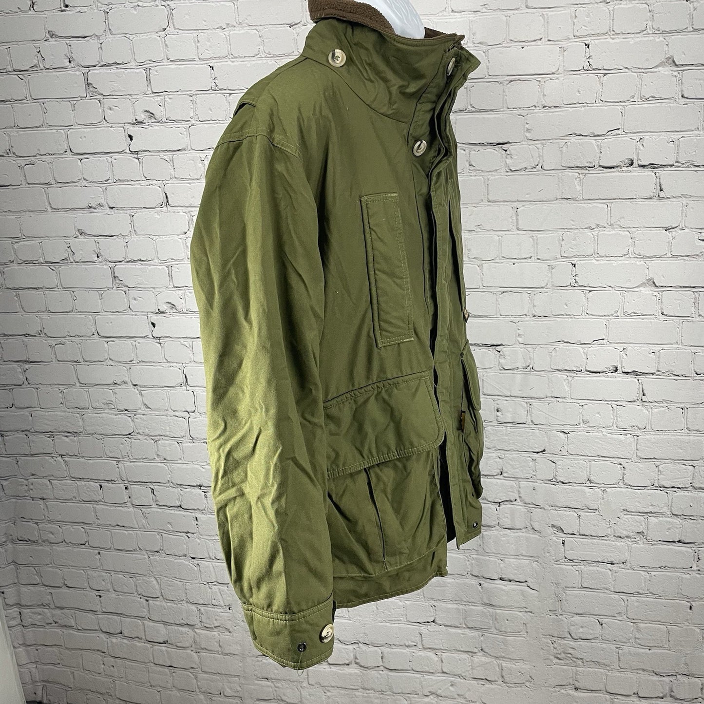 VTG Remington Green Outdoor Insulated Gore Tex Lined Coat USA Made Size Large L