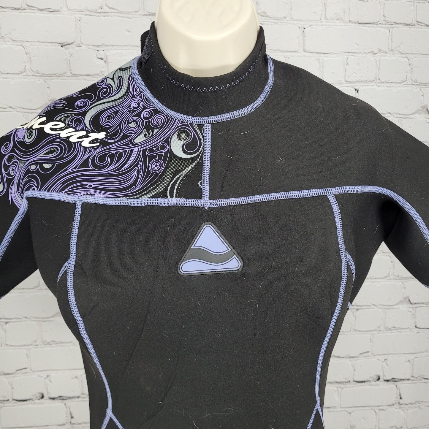 Subgear Black Purple Element Short Sleeve Shorty Springsuit Wetsuit Medium M