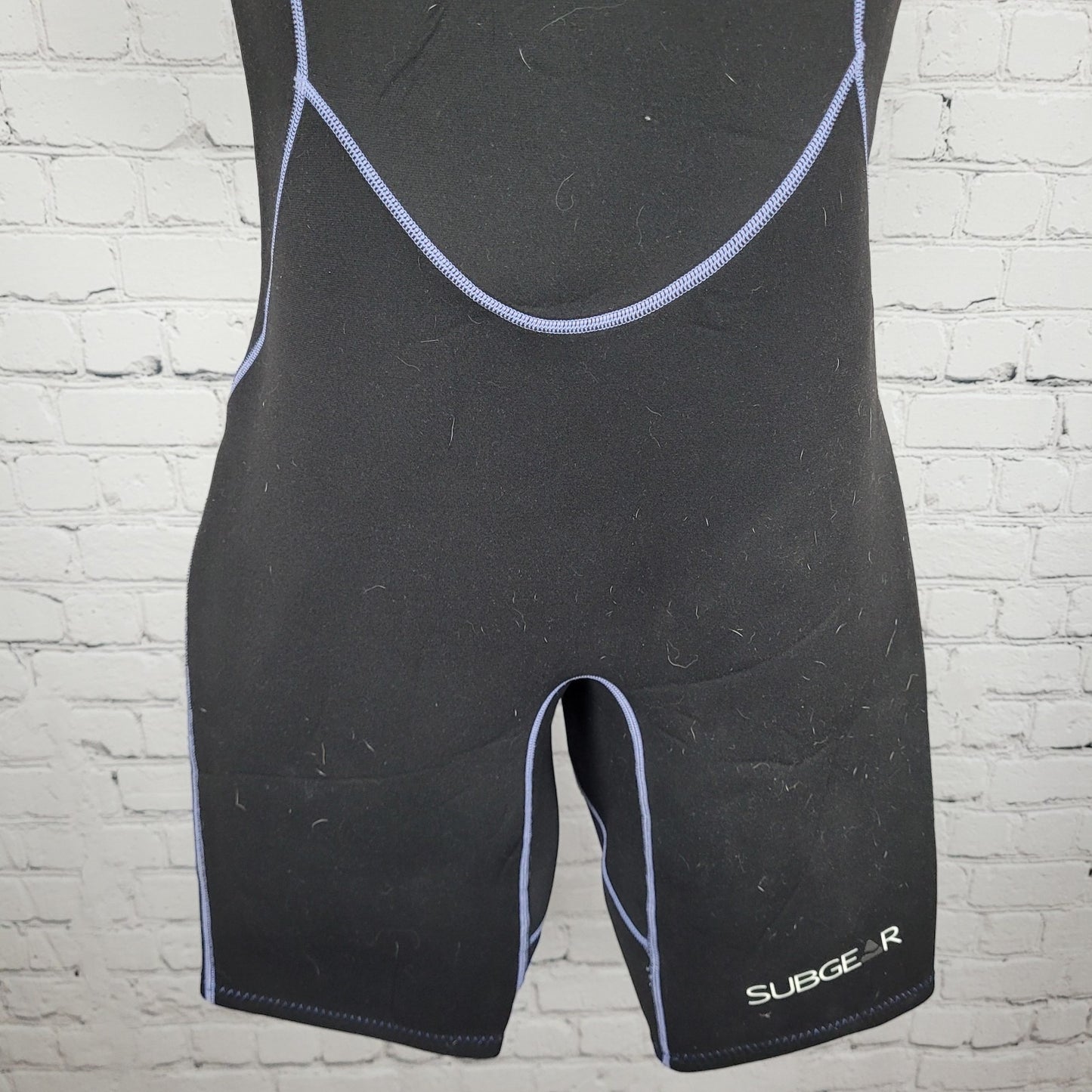 Subgear Black Purple Element Short Sleeve Shorty Springsuit Wetsuit Medium M