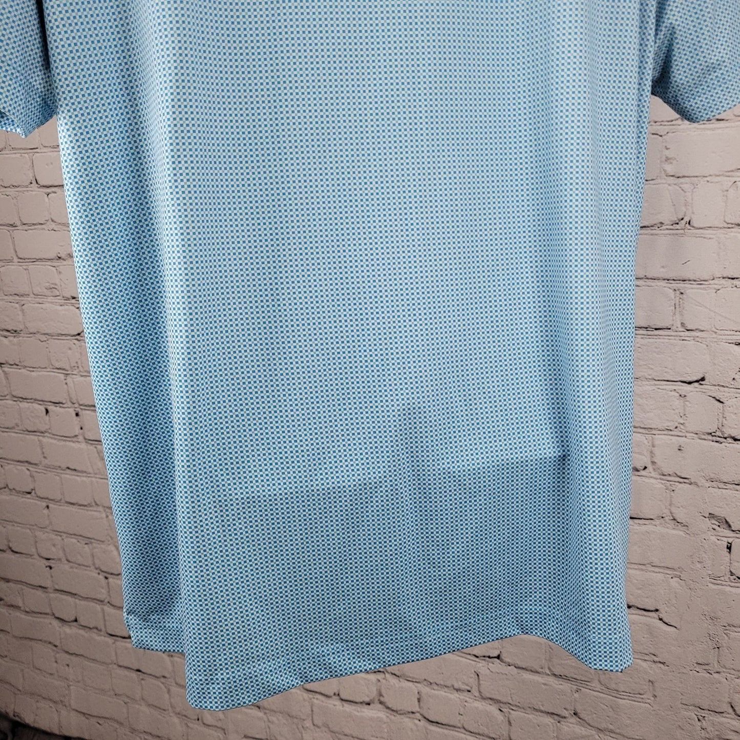 Callaway Blue Geometric Opti-Dri Stretch Golf Short Sleeve Polo Shirt Size XXL