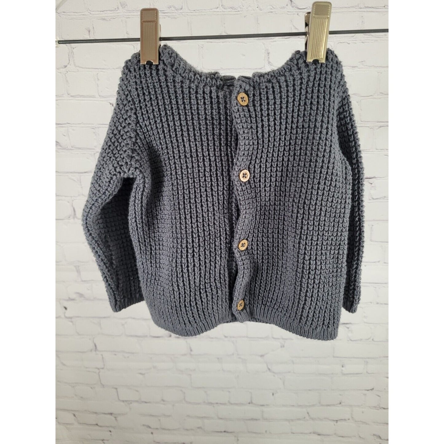 Carters Infant Animal Ear Hooded Long Sleeve Sweater Size 9 Month 100% Cotton