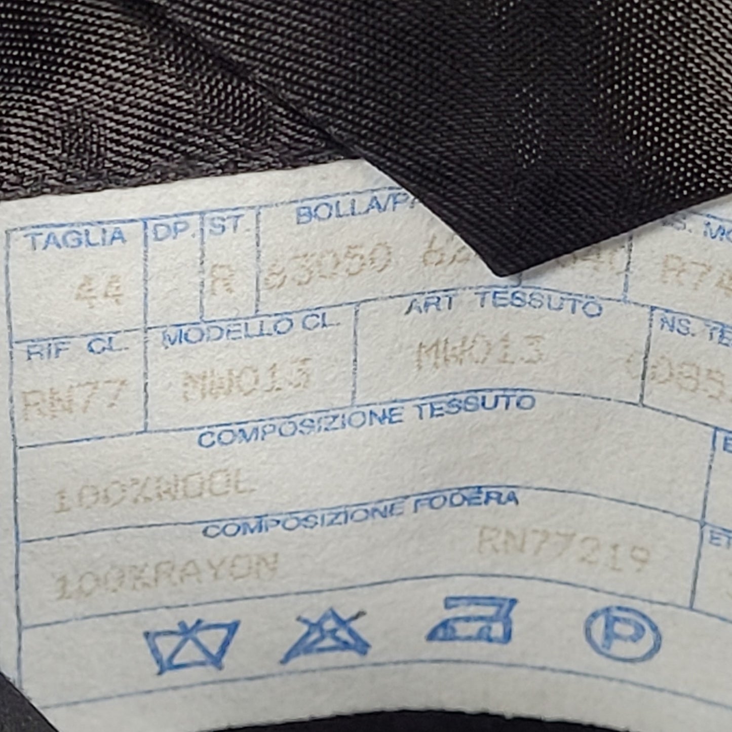 Vito Rufolo Black 100% Wool Comero Super 100's Tuxedo Suit Jacket Italy 44R