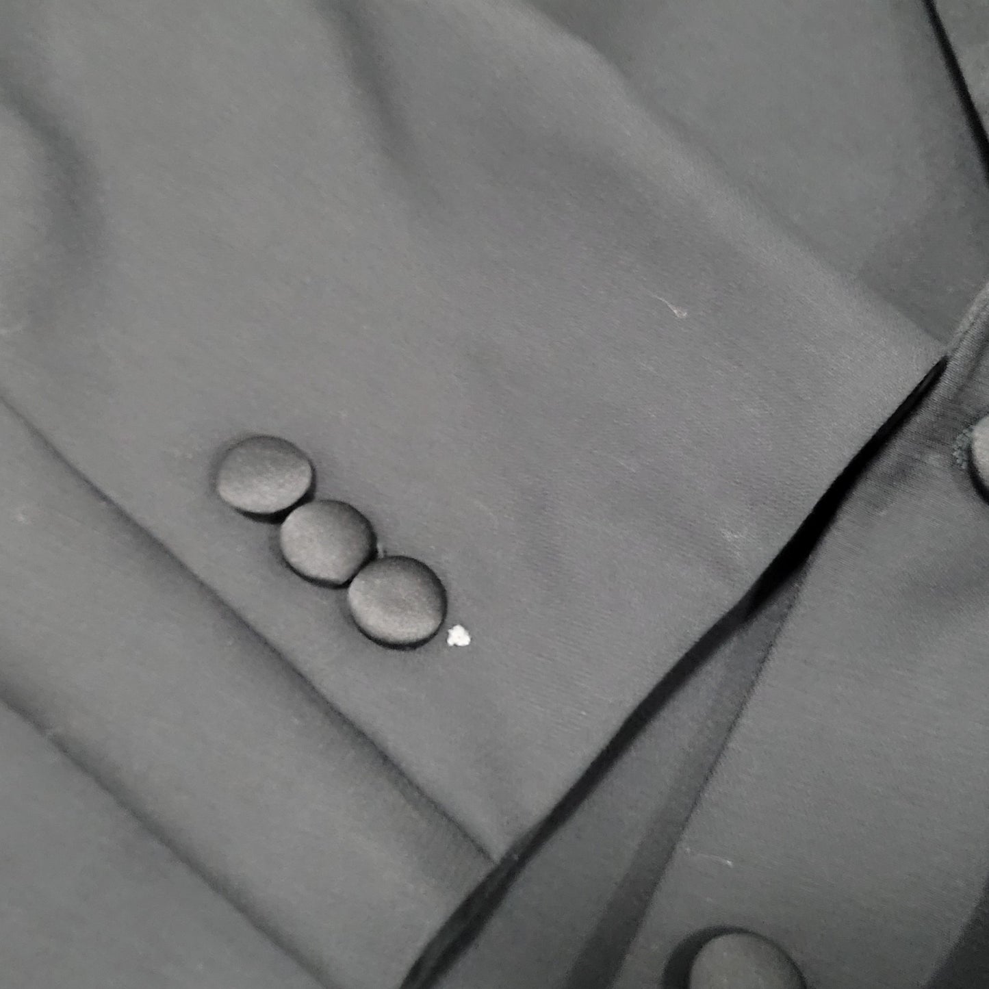 Vito Rufolo Black 100% Wool Comero Super 100's Tuxedo Suit Jacket Italy 44R