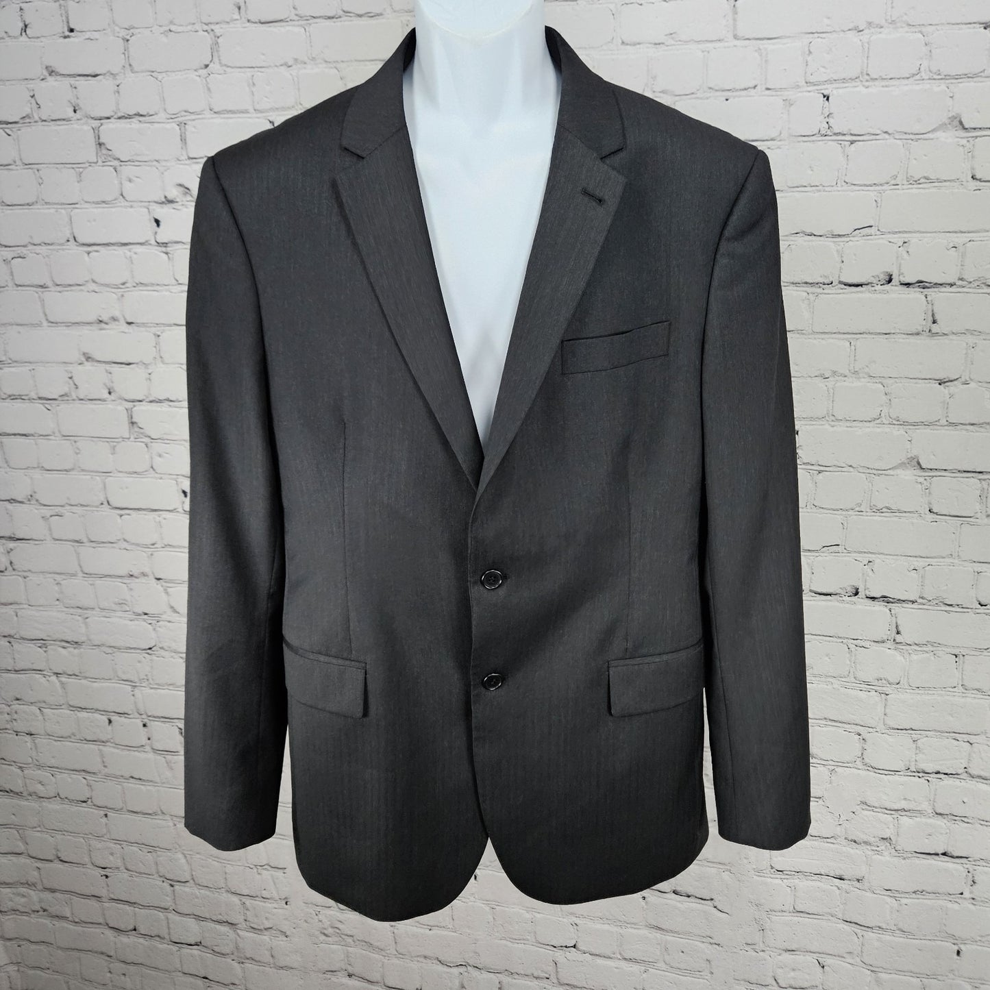 Ricardo Almeida Black Wool Cashmere 2 Button Vented Notch Blazer Sport 52 US 42