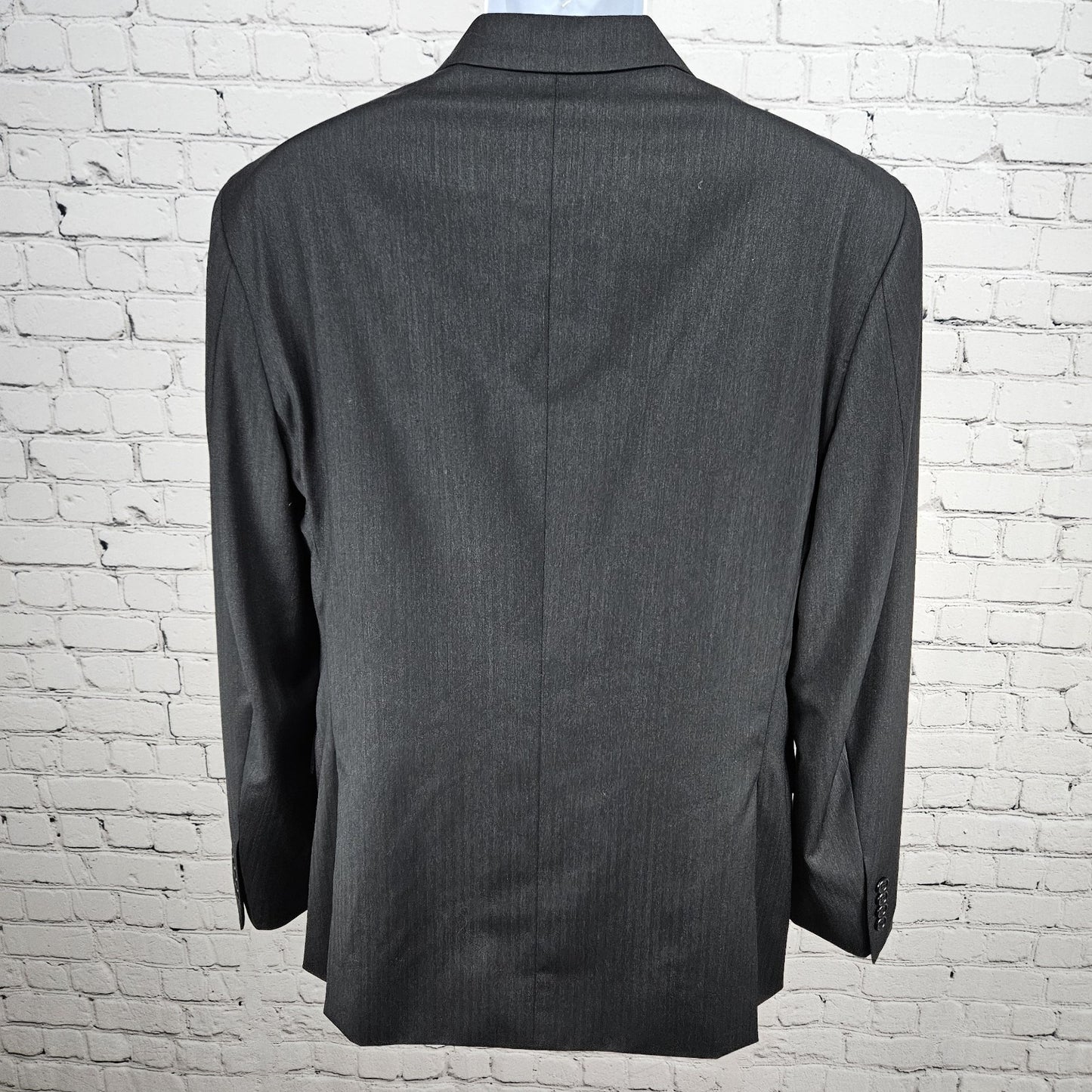 Ricardo Almeida Black Wool Cashmere 2 Button Vented Notch Blazer Sport 52 US 42