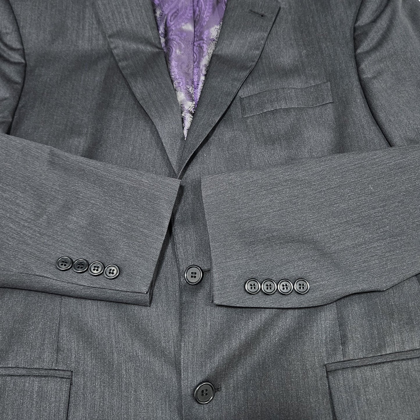 Ricardo Almeida Black Wool Cashmere 2 Button Vented Notch Blazer Sport 52 US 42