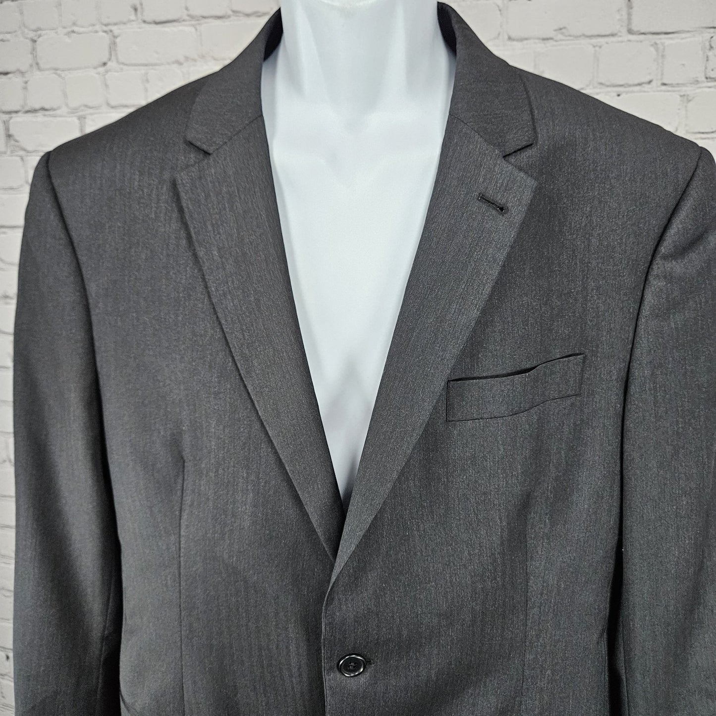 Ricardo Almeida Black Wool Cashmere 2 Button Vented Notch Blazer Sport 52 US 42