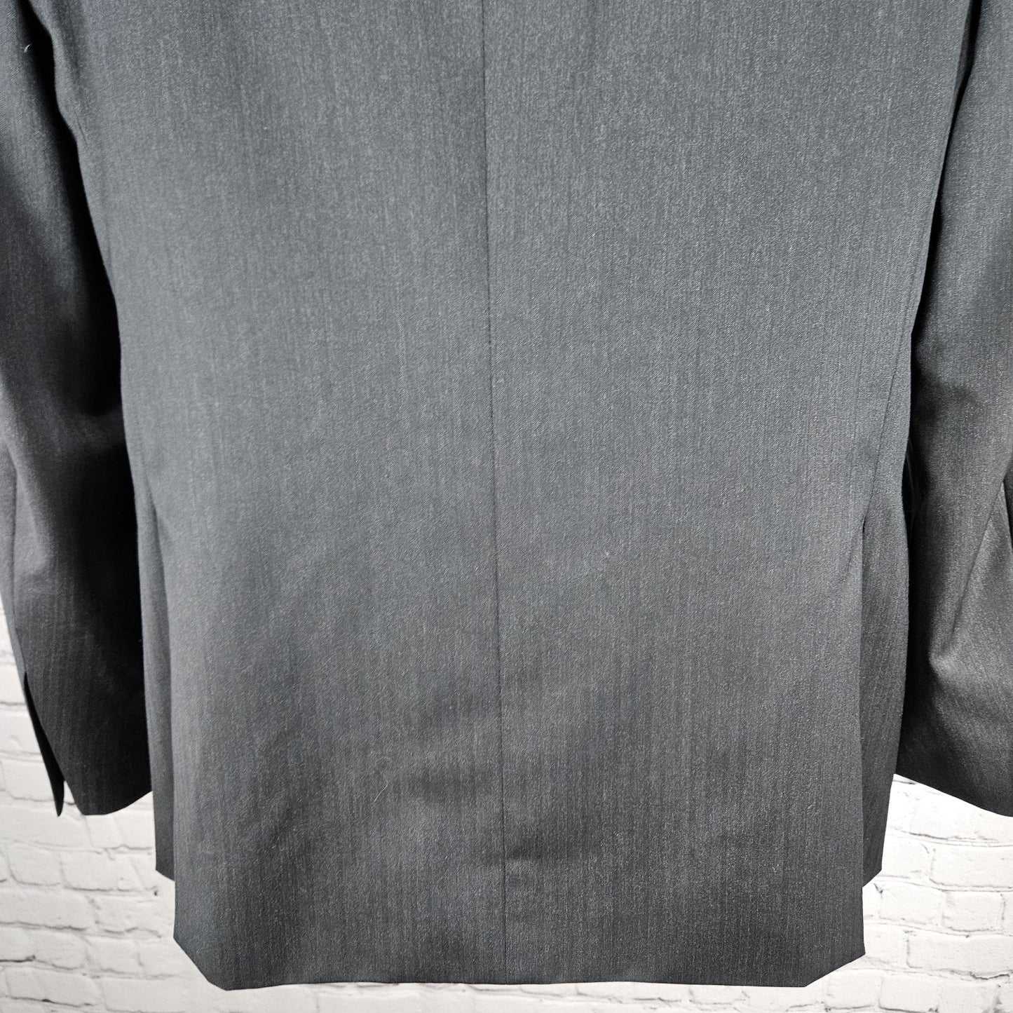 Ricardo Almeida Black Wool Cashmere 2 Button Vented Notch Blazer Sport 52 US 42