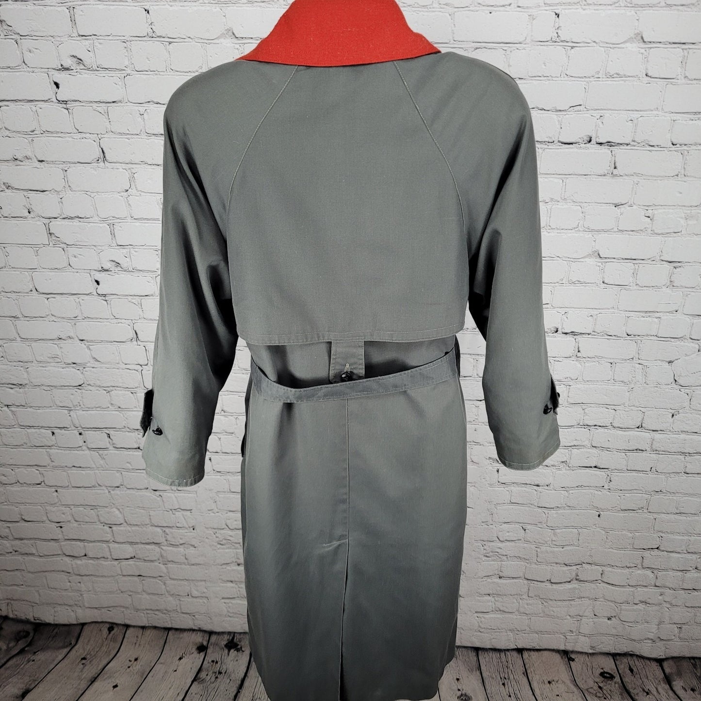 VTG Cyclone Grey Removable Wool Blend Liner Belted Buttoned Peacoat Size 4