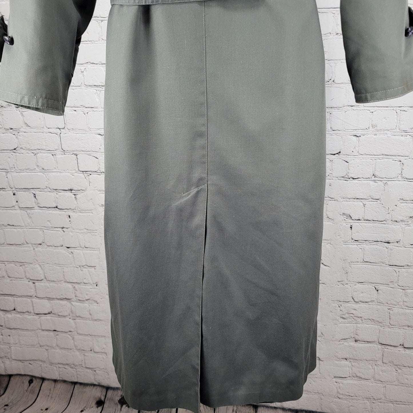 VTG Cyclone Grey Removable Wool Blend Liner Belted Buttoned Peacoat Size 4