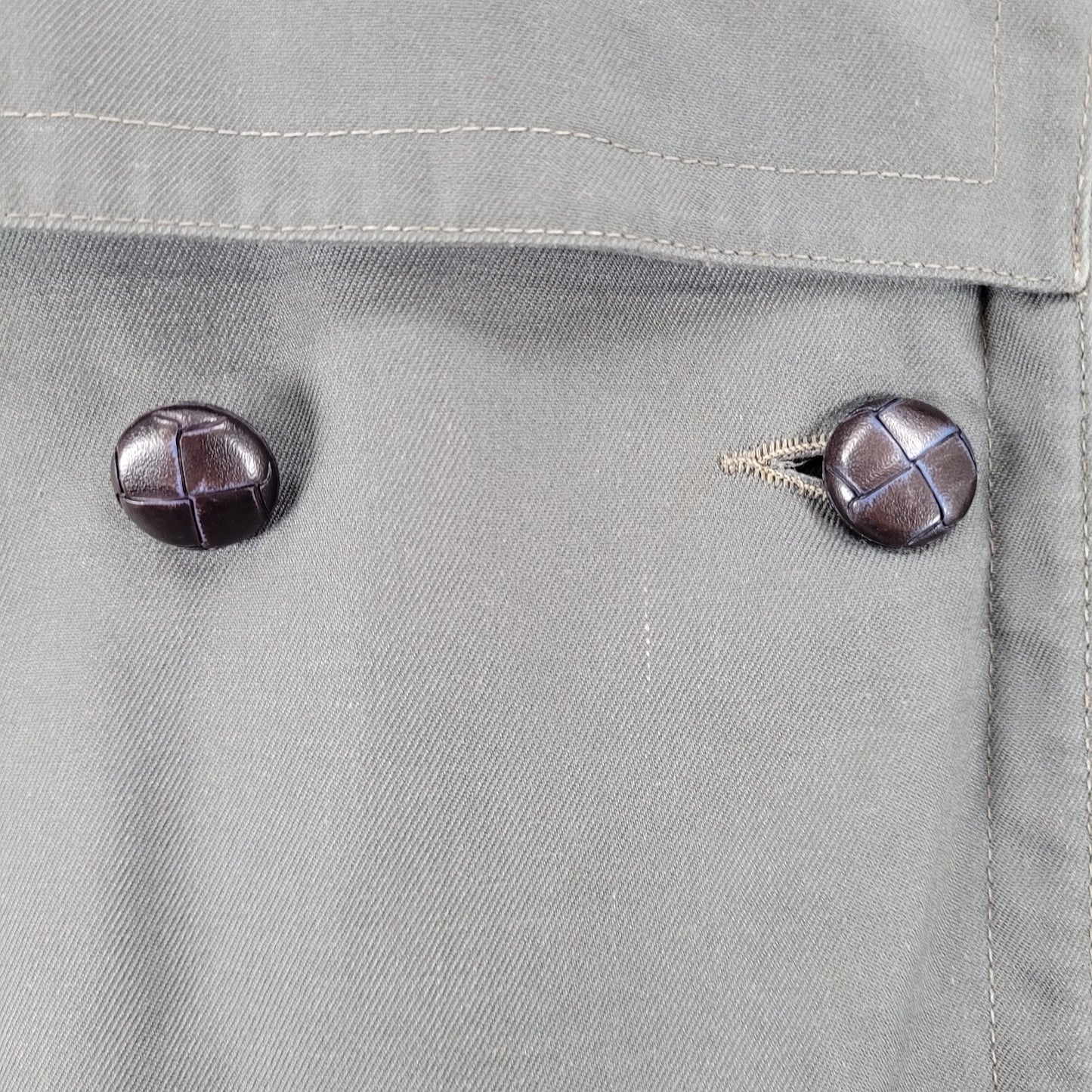 VTG Cyclone Grey Removable Wool Blend Liner Belted Buttoned Peacoat Size 4