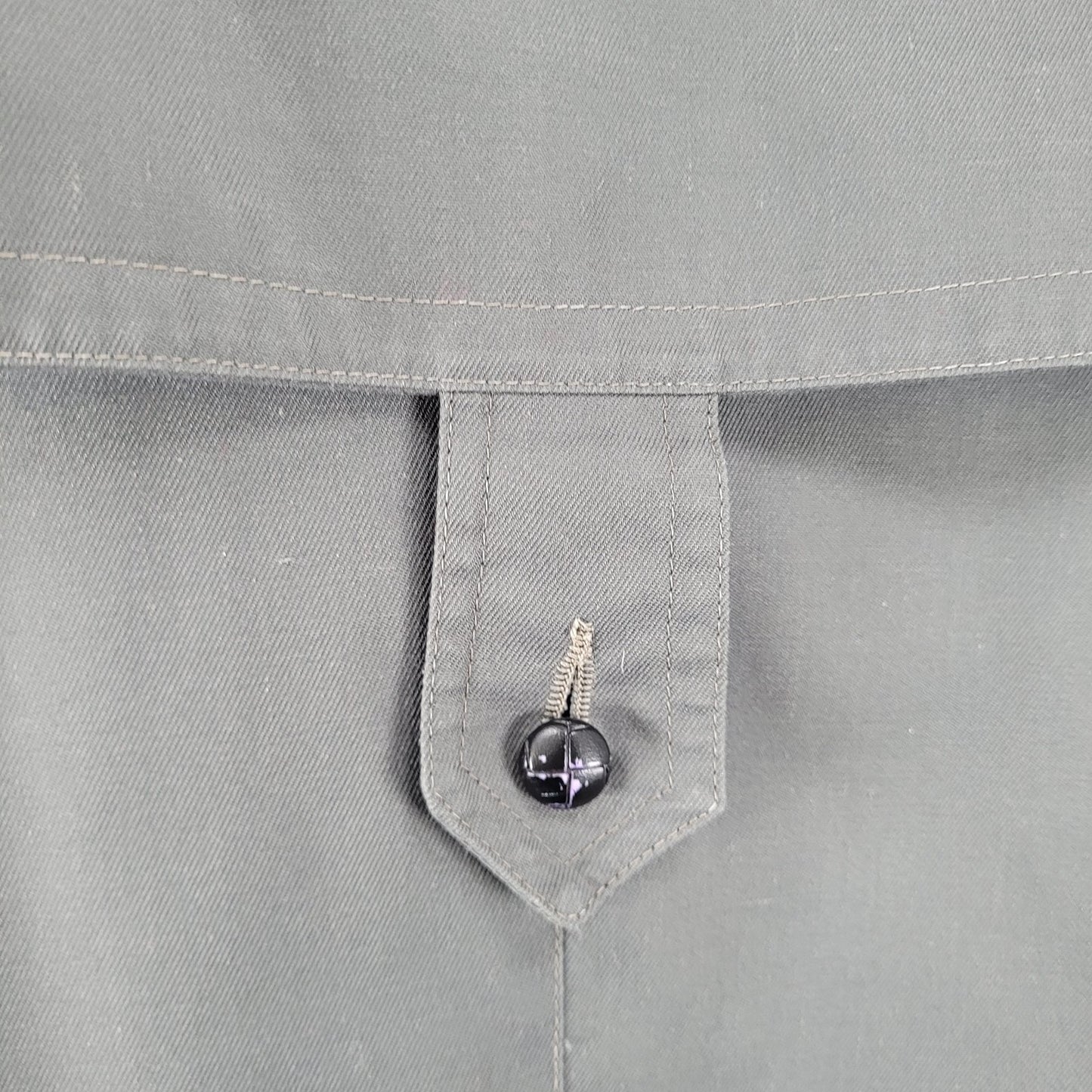 VTG Cyclone Grey Removable Wool Blend Liner Belted Buttoned Peacoat Size 4