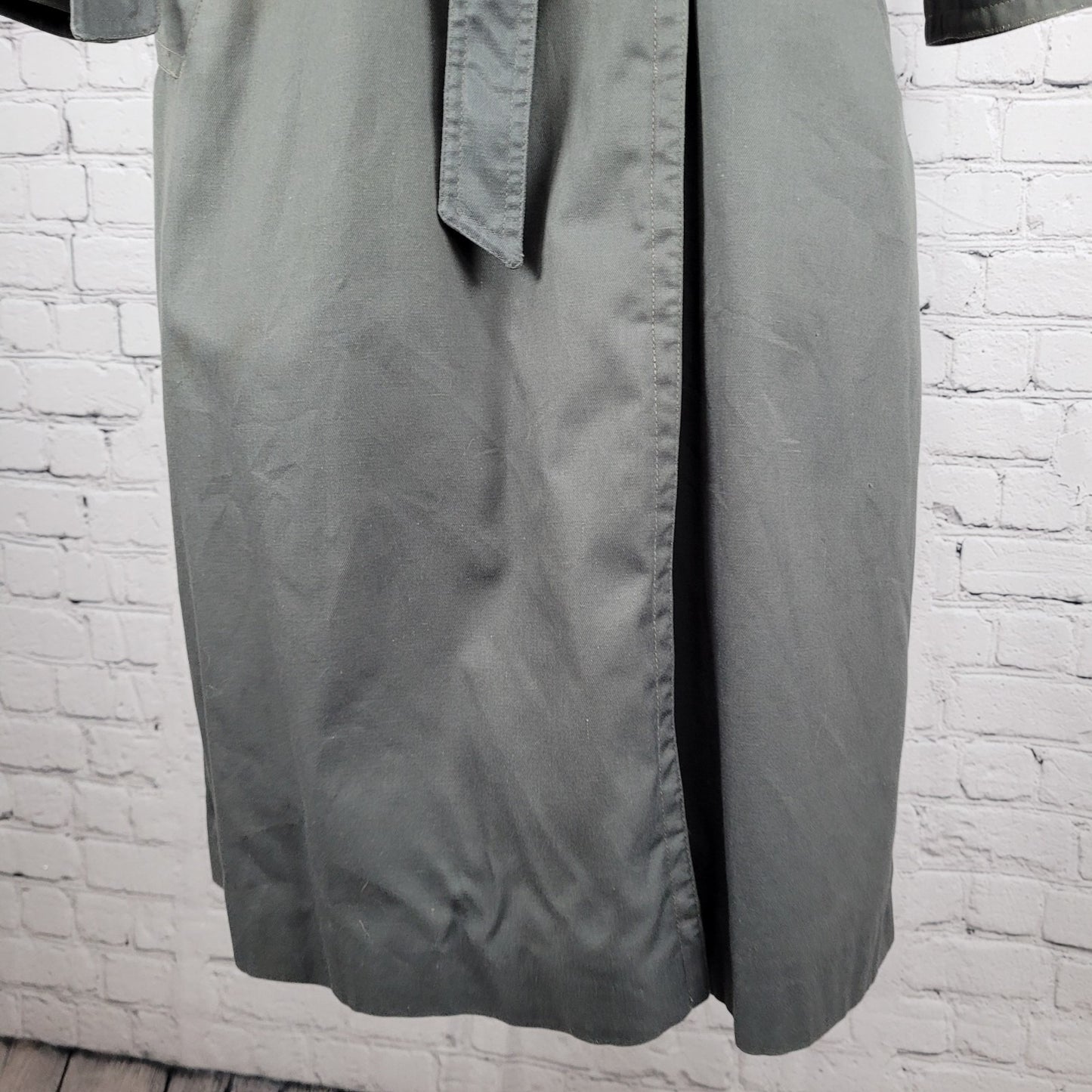 VTG Cyclone Grey Removable Wool Blend Liner Belted Buttoned Peacoat Size 4