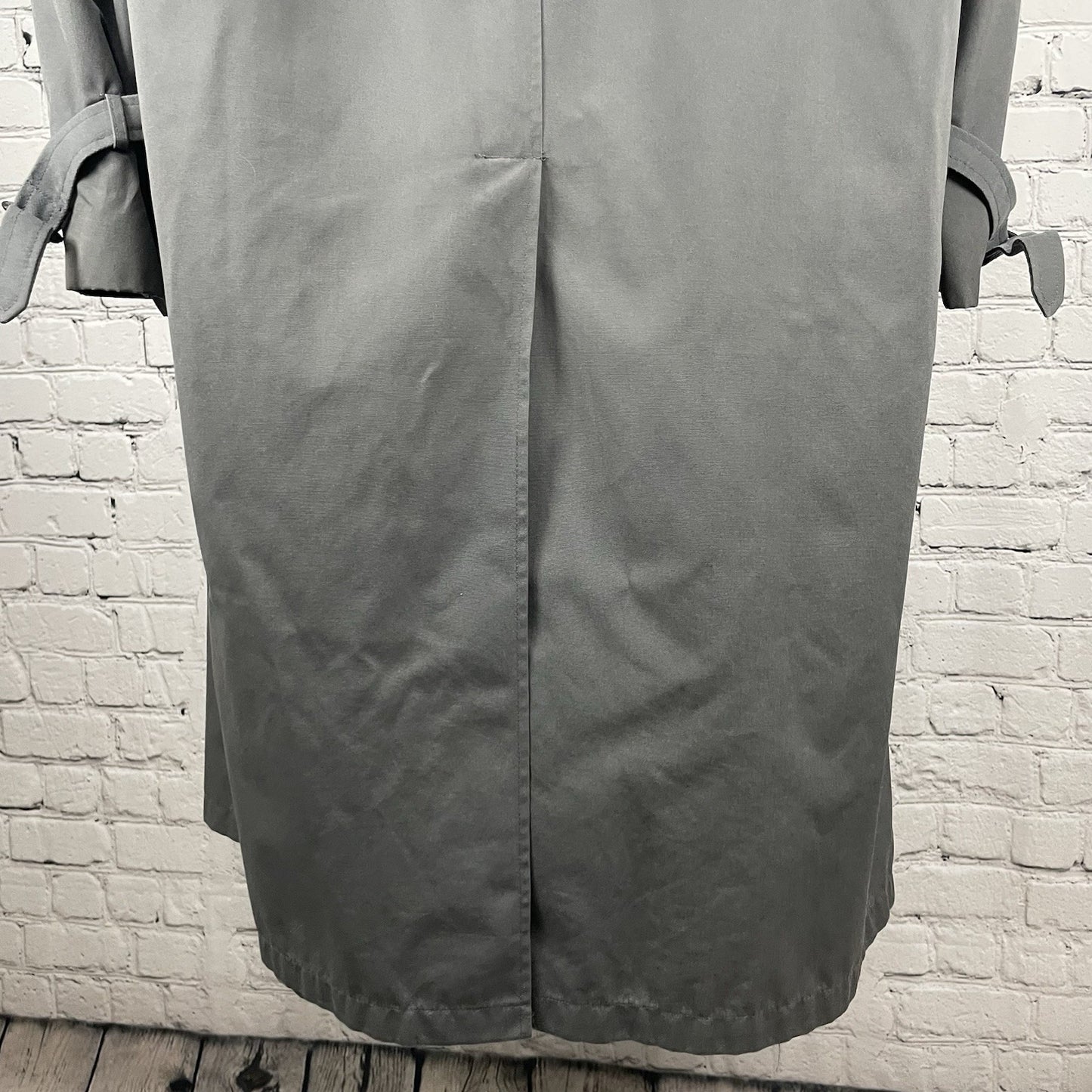 Stafford Grey Buttoned Removable Insulated Liner Trench Rain Coat Size 44L