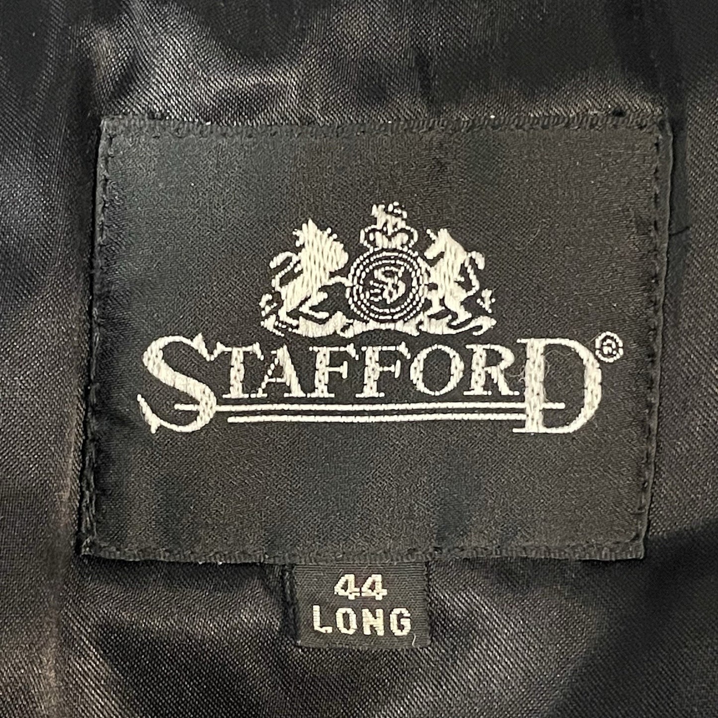 Stafford Grey Buttoned Removable Insulated Liner Trench Rain Coat Size 44L