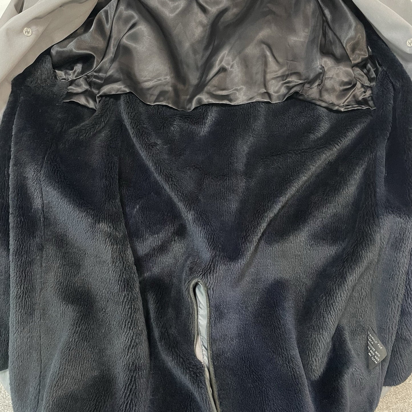 Stafford Grey Buttoned Removable Insulated Liner Trench Rain Coat Size 44L