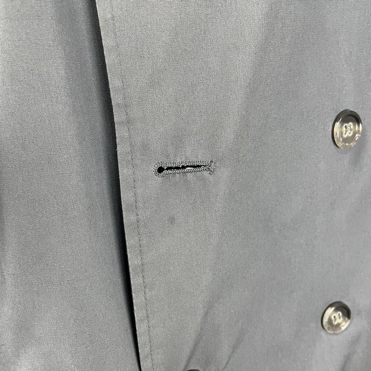 Stafford Grey Buttoned Removable Insulated Liner Trench Rain Coat Size 44L