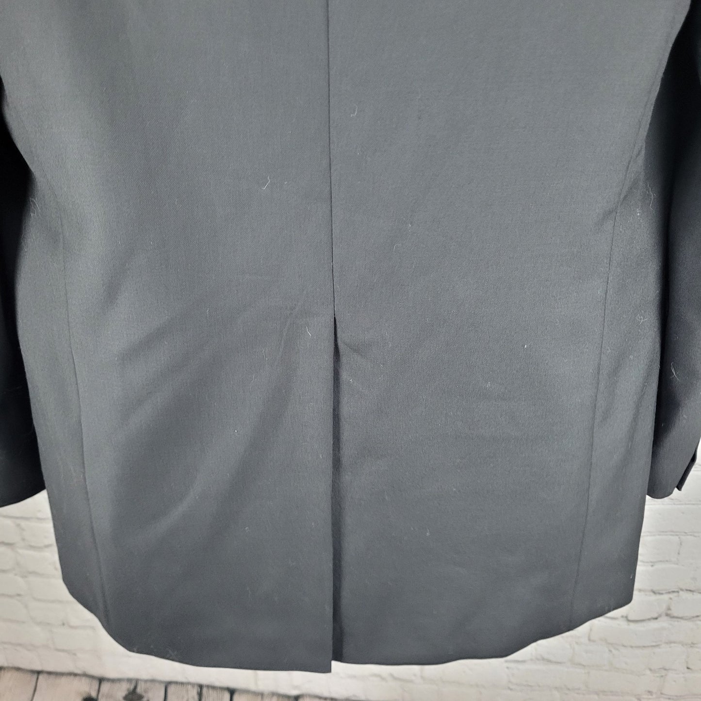 Lauren Ralph Lauren Black 100% Wool 2 Button Notch Vented Blazer Sport Coat 41L