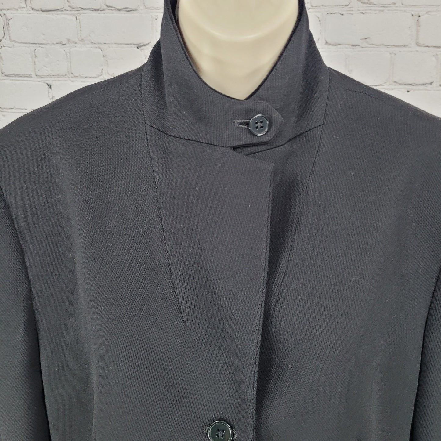 Lauren Ralph Lauren Black Wool Blend Velvet Collar Notch Blazer Suit Jacket 14P
