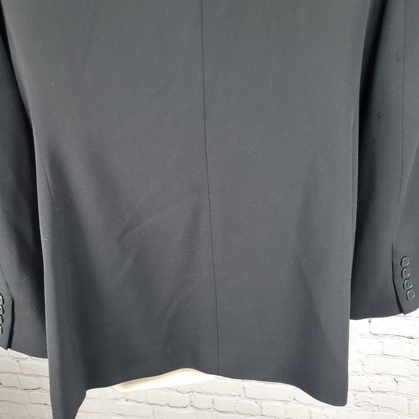 Lauren Ralph Lauren Black Wool Blend Velvet Collar Notch Blazer Suit Jacket 14P