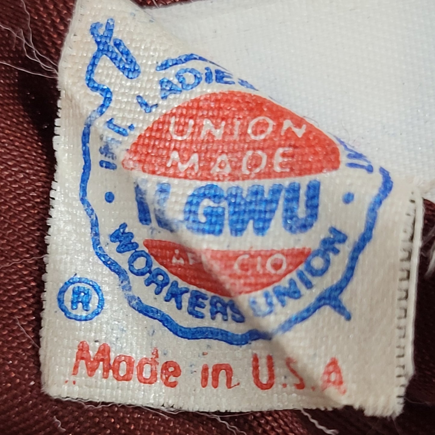 VTG Larry Levine Purple Red Double Breasted Pea Coat Long Jacket USA Union 12