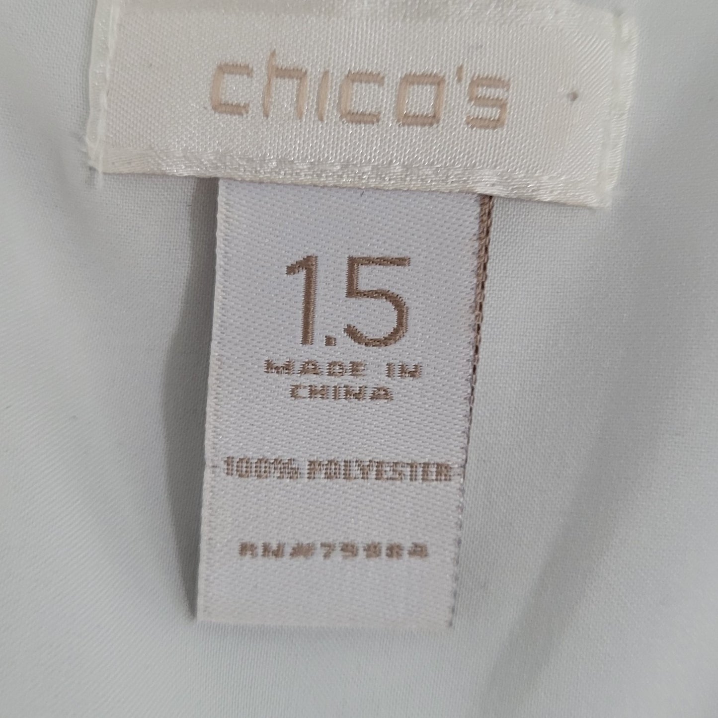 Chico's Blue Green Pleated Empire Waist Sleeveless Maxi Dress Size 1.5 US 10