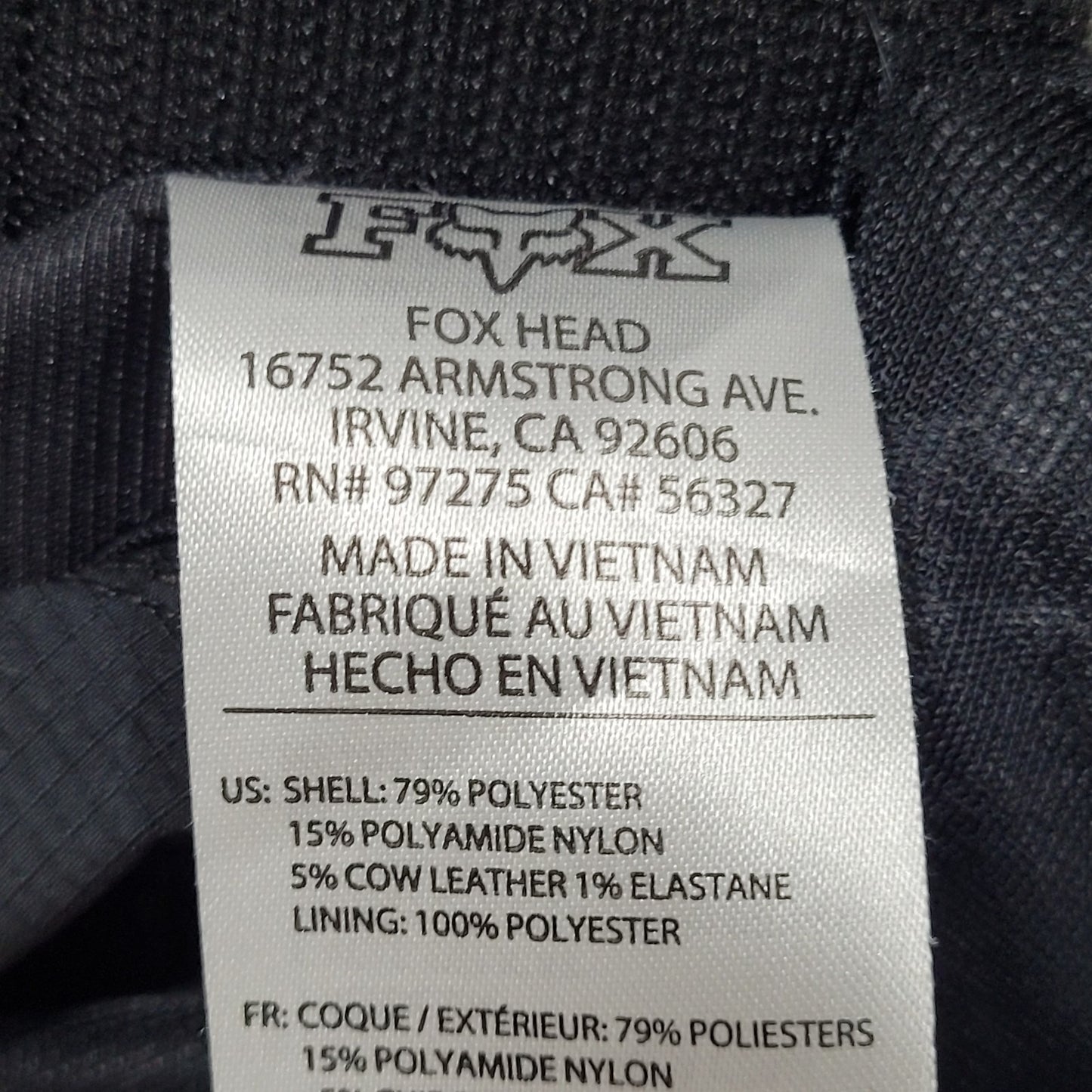 Fox Racing Black Orange Leather PatchPadded Adjustable Belt Pants Youth 10-26