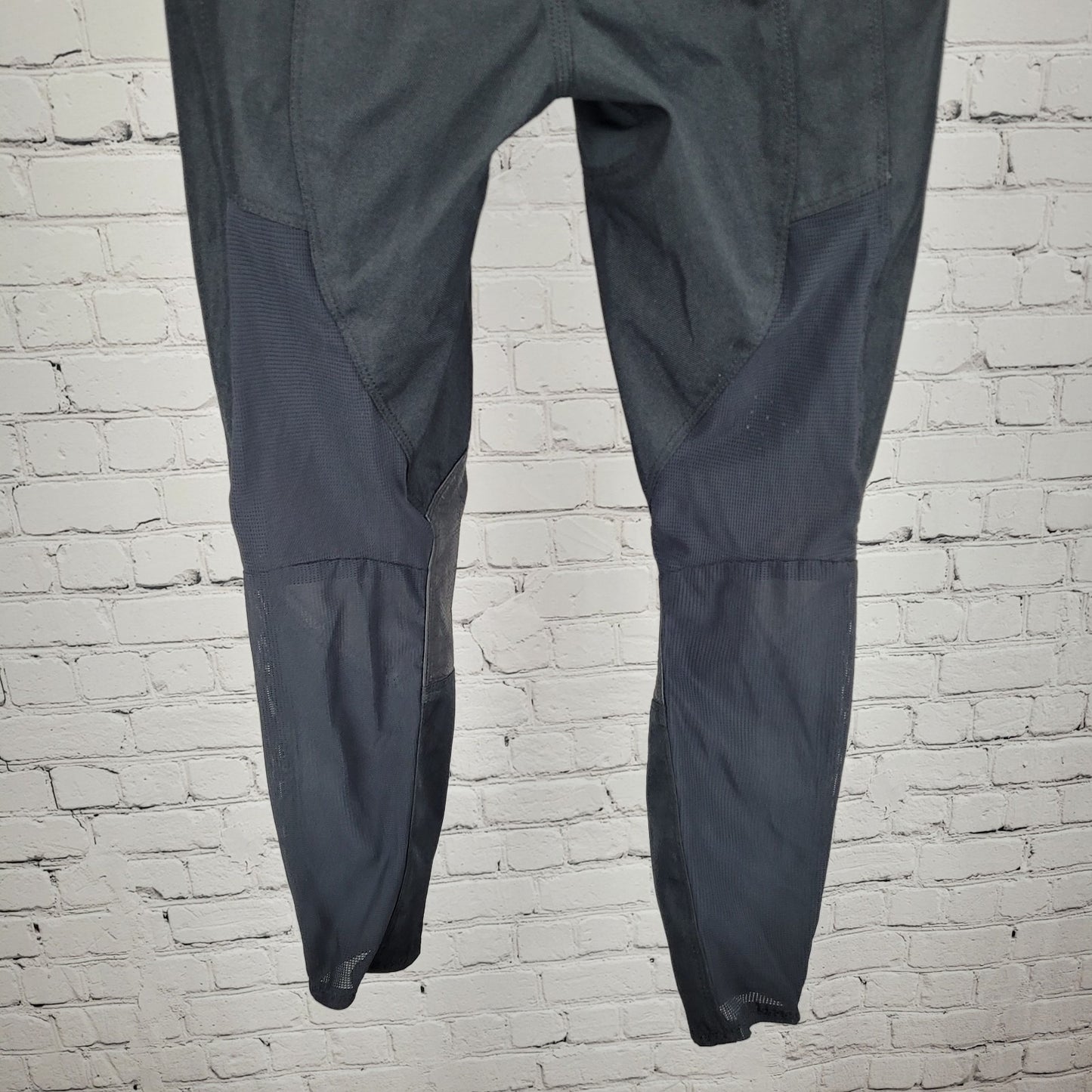 Fox Racing Black Orange Leather PatchPadded Adjustable Belt Pants Youth 10-26