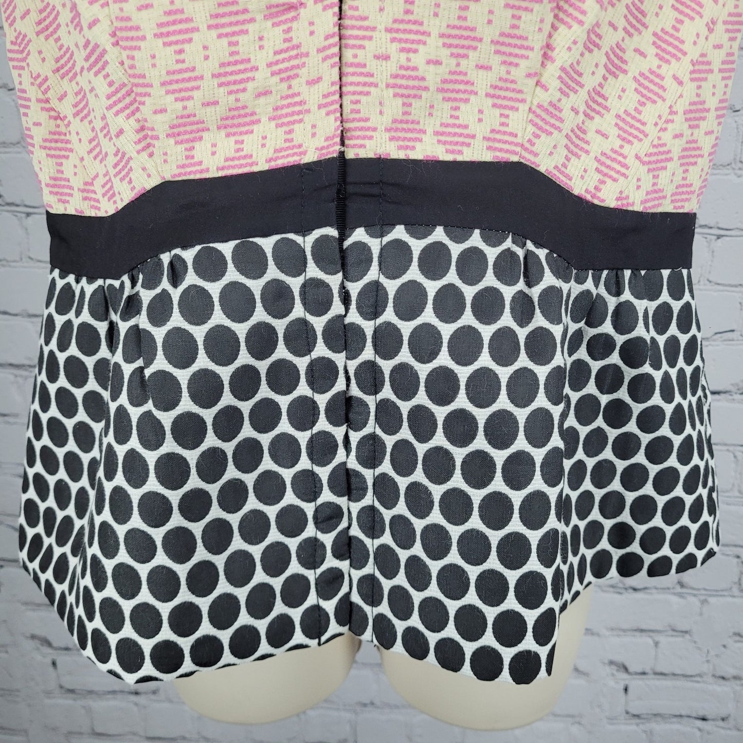 Elevenses Anthropologie Multicolor Print Short Puff Sleeve Lined Jacket Top 10