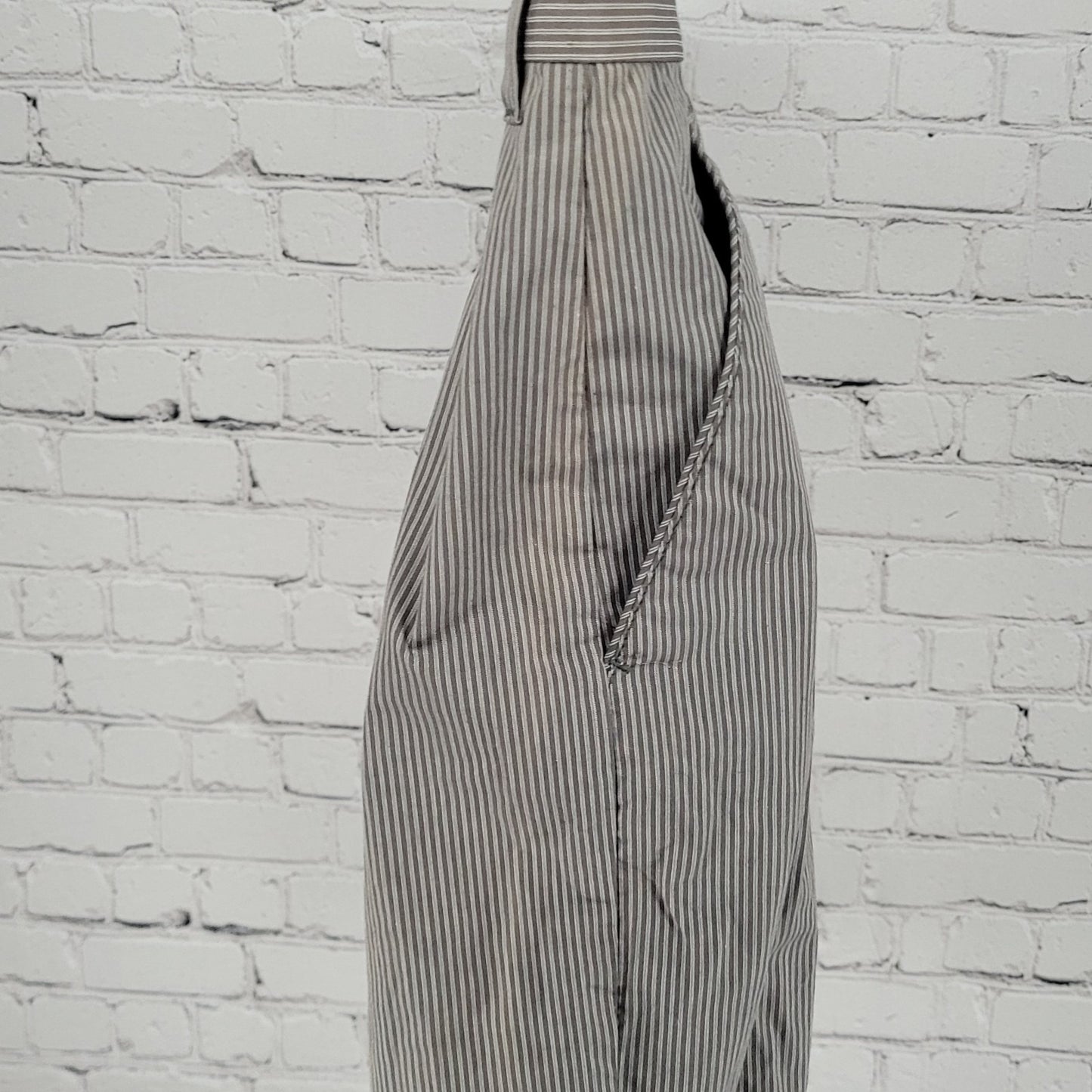 NWD The Foundry Grey Striped 100% Cotton Lightweight Chino Cargo Shorts Size 44