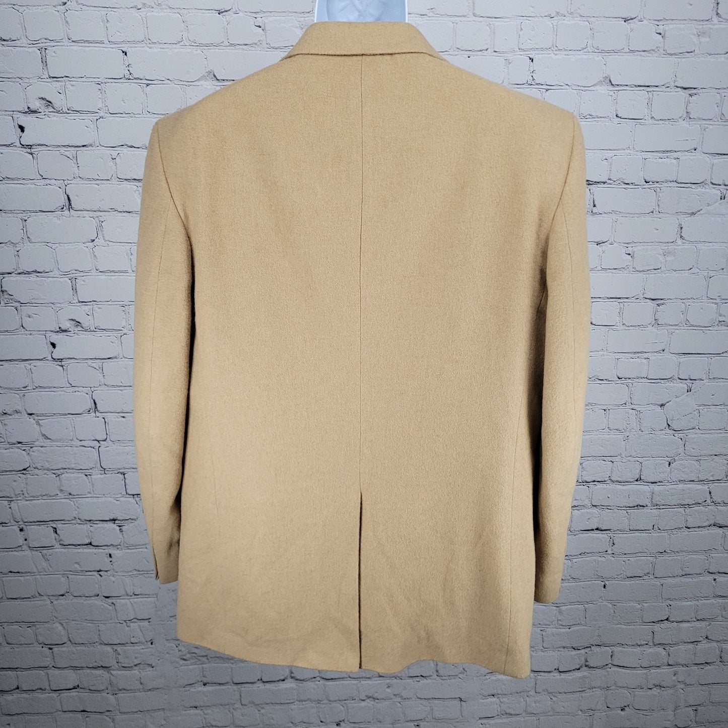 Lands' End Tan 100% Camelhair 2 Button Single Vented Notch Blazer Sport Coat 43L