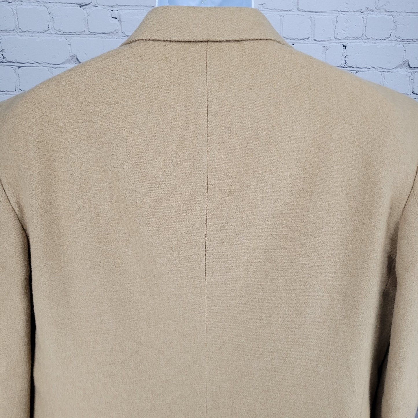 Lands' End Tan 100% Camelhair 2 Button Single Vented Notch Blazer Sport Coat 43L