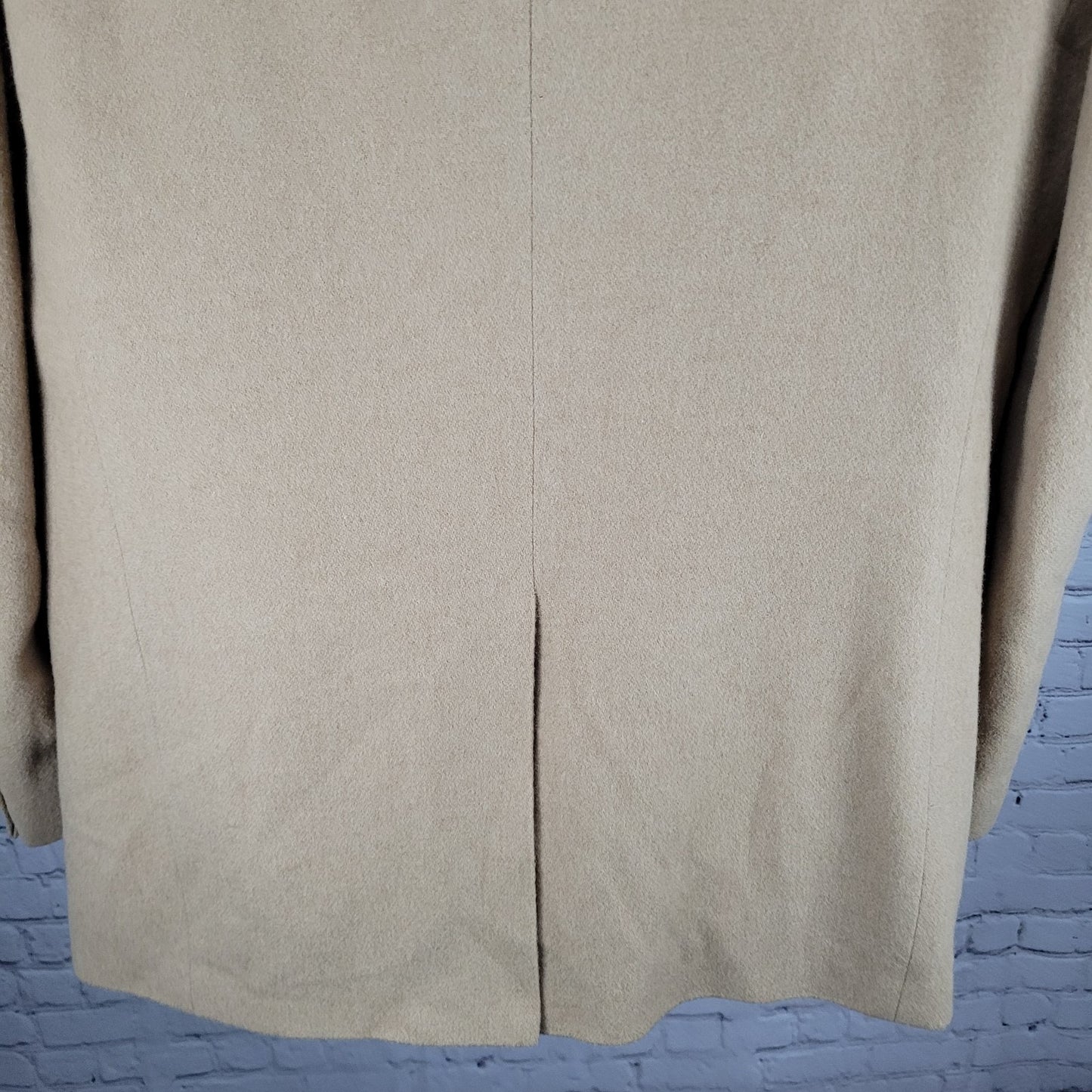 Lands' End Tan 100% Camelhair 2 Button Single Vented Notch Blazer Sport Coat 43L