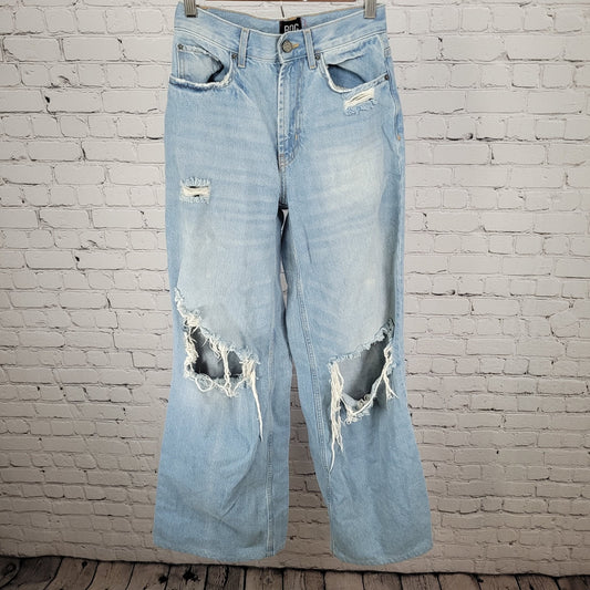 BDG Urban Outfitters Skater Baggy Distressed Denim Jeans Size 24 (24x33)