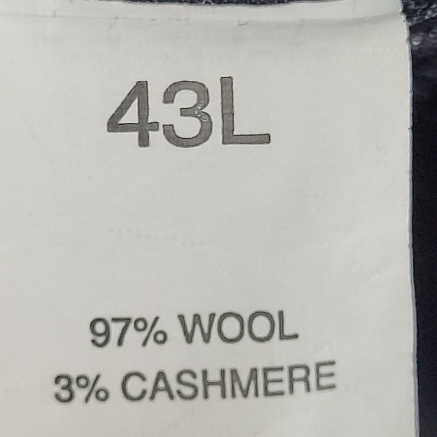 Jos A Bank Grey Wool Cashmere 2 Button Vented Notch Blazer Sport Coat Size 43L