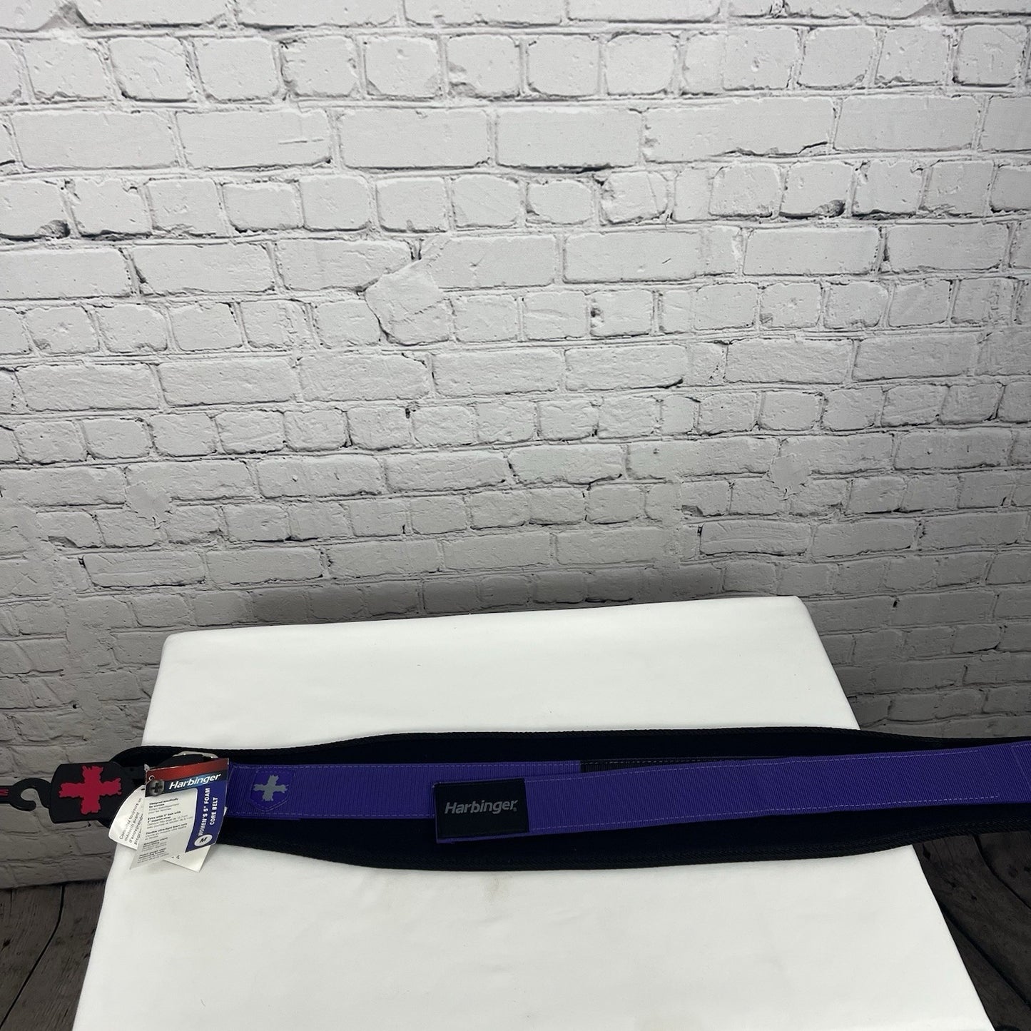 NWT Harbinger Purple Black Womens 5” Foam Padded Core Support Belt Lifting M