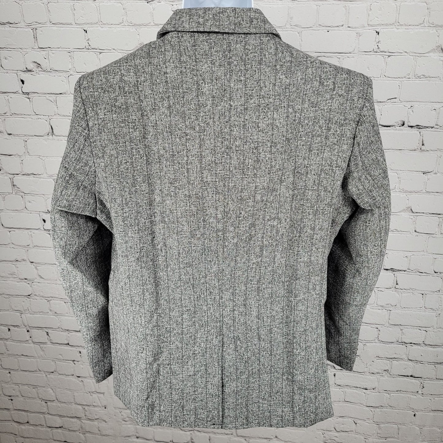 NWT Reverb Grey Striped 1 Button Vented Notch Blazer Sport Coat Size Large L