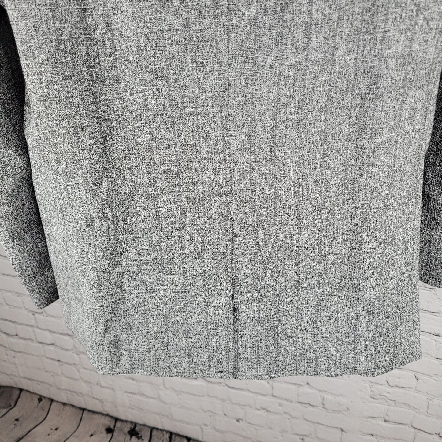 NWT Reverb Grey Striped 1 Button Vented Notch Blazer Sport Coat Size Large L