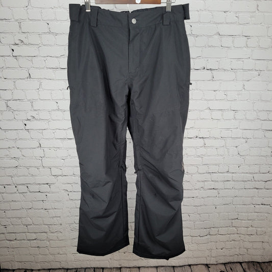Spyder Black Spylon Insulated Adjustable Waist Snow Pants Size Large L (36x32)