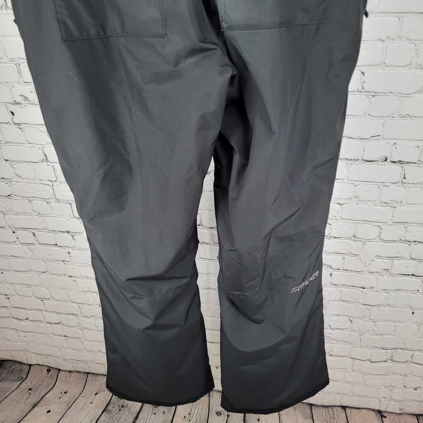 Spyder Black Spylon Insulated Adjustable Waist Snow Pants Size Large L (36x32)