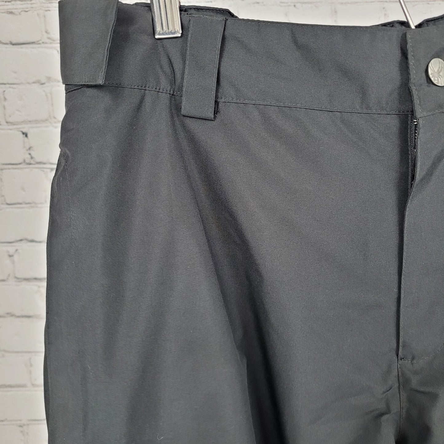 Spyder Black Spylon Insulated Adjustable Waist Snow Pants Size Large L (36x32)