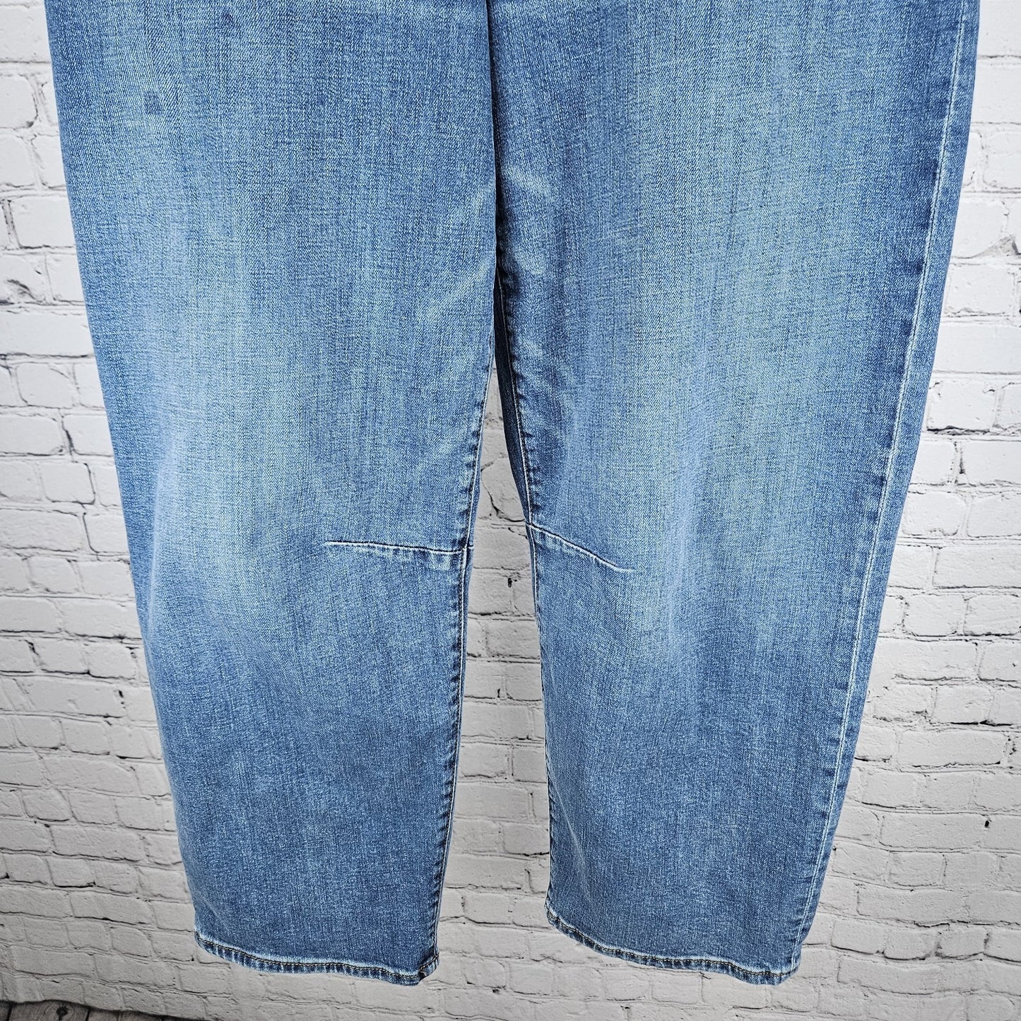 KUT From The Kloth Blue Ashton Barrel Leg High Rise Denim Jeans USA 8 (30x27)
