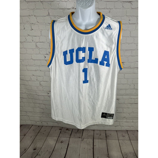 Adidas Forever Sport UCLA #1 White Blue Yellow Jersey Sleeveless Adult M
