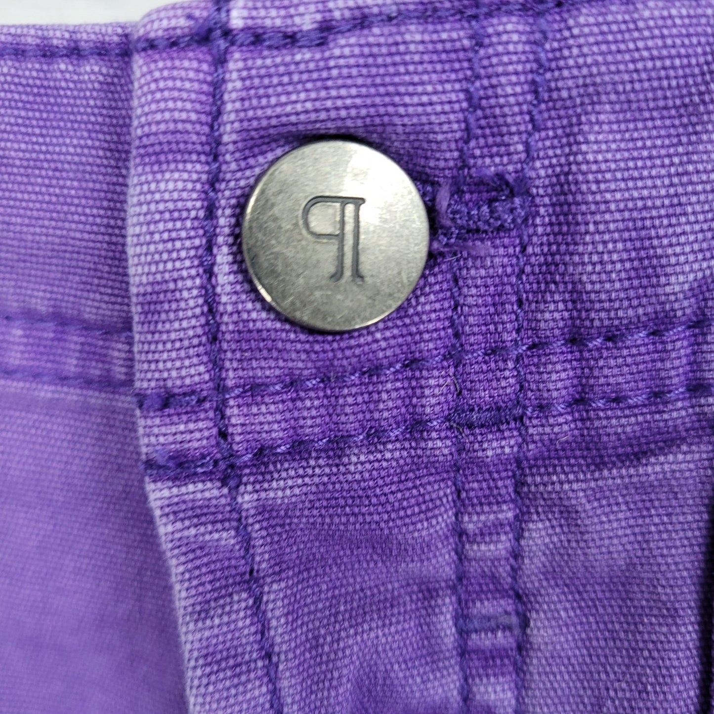 Pilcro Anthropologie Purple Cotton Stretch Mid Rise Crop Pants 28P (30x24)
