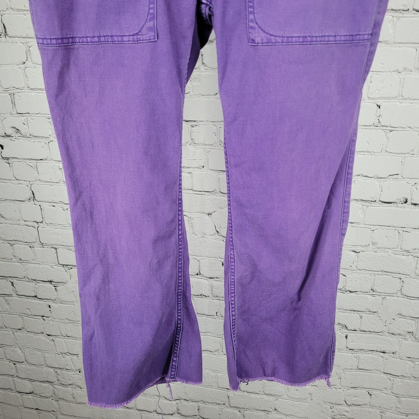 Pilcro Anthropologie Purple Cotton Stretch Mid Rise Crop Pants 28P (30x24)