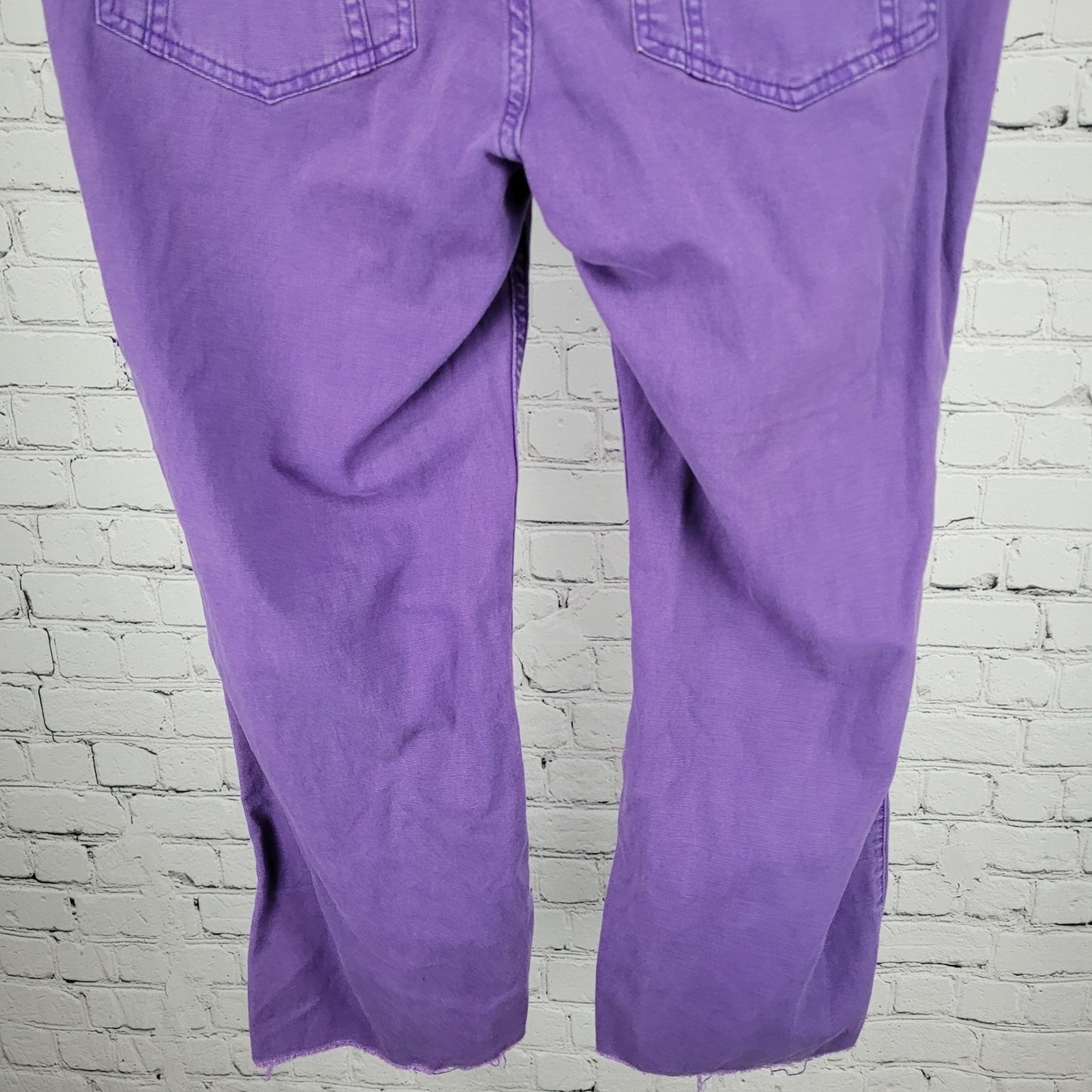 Pilcro Anthropologie Purple Cotton Stretch Mid Rise Crop Pants 28P (30x24)